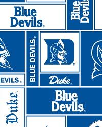 Duke Blue Devils Block Fleece by  Foust Textiles Inc. 