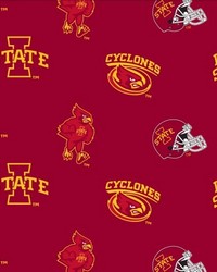 Iowa State Cyclones Red Fleece by  Foust Textiles Inc. 