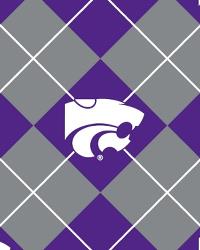 Kansas State Wildcats Argyle Fleece by  Foust Textiles Inc. 