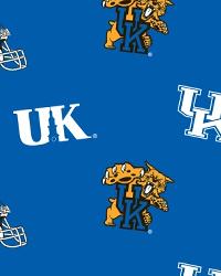 Kentucky Wildcats Blue Fleece by  Foust Textiles Inc. 