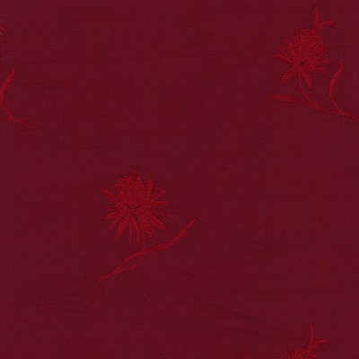 Xanadu Burgundy in sept 2022 Red Multipurpose Silk Floral Embroidery Small Print Floral  Embroidered Silk  Floral Silk   Fabric