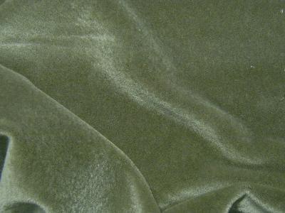 Latimer Alexander Nevada Lichen in Nevada Green Upholstery Wool  Blend Wool Mohair  Mohair Velvet  Solid Green   Fabric