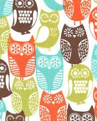 Swedish Owls Brown by  Alexander Henry 