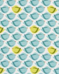 Puffy Bird Aqua by  Alexander Henry 