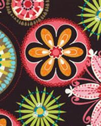 Carnival Bloom Brown Cotton Flannel Prints