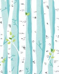 Birch Forest Aqua by  Alexander Henry 