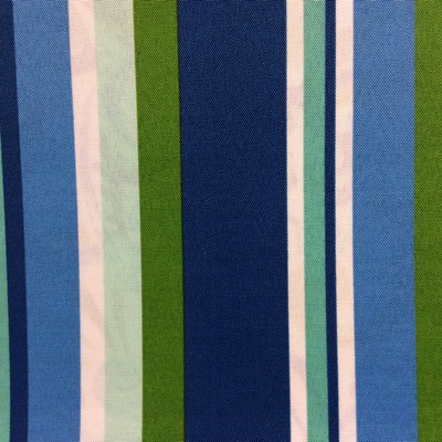 Piper Stripe Malibu in Outdoor Designer Fabric Blue Polyester Fire Rated Fabric Stripes and Plaids Outdoor  Wide Striped   Fabric