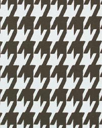 Large Houndstooth Chocolate White by  Premier Prints 