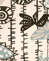 Menagerie Village Blue Natural by  Premier Prints 