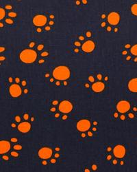 Paws Navy Orange by  Premier Prints 