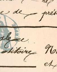 Penmanship Village Blue Natural by  Premier Prints 