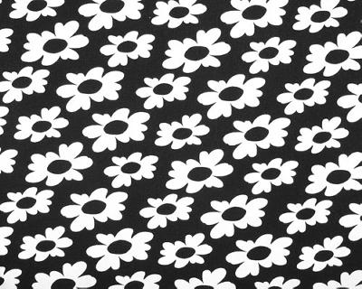 Premier Prints Wildflowers Black in Premier Prints - Cotton Prints Black Drapery-Upholstery 7  Blend Retro Floral   Fabric