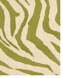 Zebra Olive Linen by  Premier Prints 