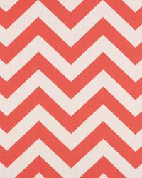 Zig Zag Coral White by  Premier Prints 