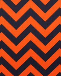 Zig Zag Orange Navy by  Premier Prints 