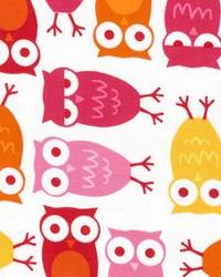 Urban Zoologie Owls Pink by  Alexander Henry 