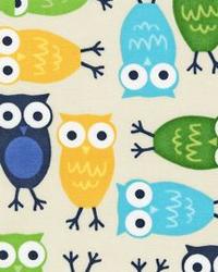 Urban Zoologie Owls Blue by  Alexander Henry 