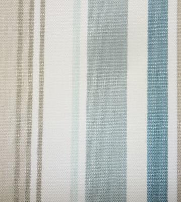 Roth and Tompkins Textiles Bridgewater Spa Blue Drapery Cotton Wide Striped 