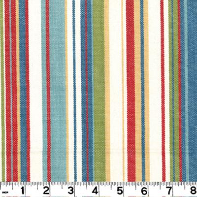 Roth and Tompkins Textiles Victoria D3100 primary Multi Drapery-Upholstery COTTON Wide Striped 