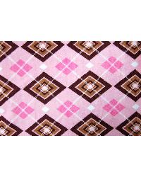 Argyle Cuddle Pink Brown Cuddle/Minky Fabrics 2009