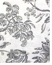 Eversfield Screen Printed Union Cloth Black on White by  Alexander Henry 