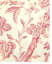 Eversfield Screen Printed Union Cloth Cardinal by  Alexander Henry 