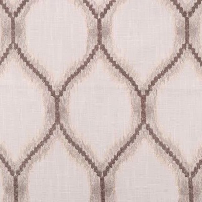 Valiant Beckham Natural New 2022 Beige Upholstery P  Blend Crewel and Embroidered  Diamond Ogee  Fabric