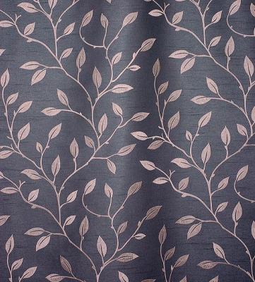 Valiant Capri Delft 2010 New Offerings Grey Drapery Polyester Polyester Floral Faux Silk  Leaves and Trees  Floral Embroidery Fabric