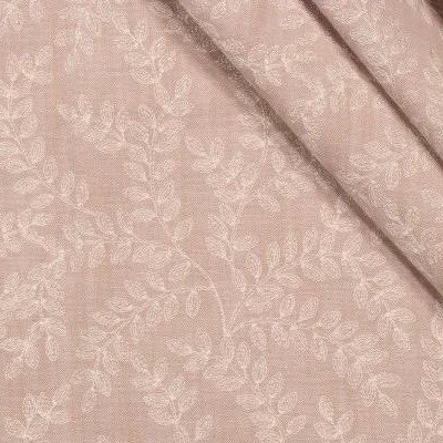 Valiant Cordoba Natural New 2022 Beige Multipurpose P  Blend Crewel and Embroidered  Floral Embroidery Leaves and Trees  Scrolling Vines  Fabric