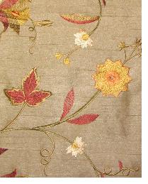 Garden Embroidery Dark Coffee