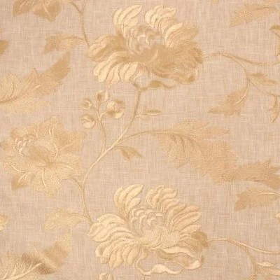 Valiant Joanna Taupe New 2022 Brown Multipurpose Polyester  Blend Crewel and Embroidered  Floral Embroidery Large Print Floral  Traditional Floral  Fabric