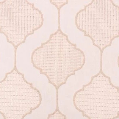 Valiant Sonora Ivory New 2022 Beige Multipurpose P  Blend Crewel and Embroidered  Diamond Ogee  Fabric