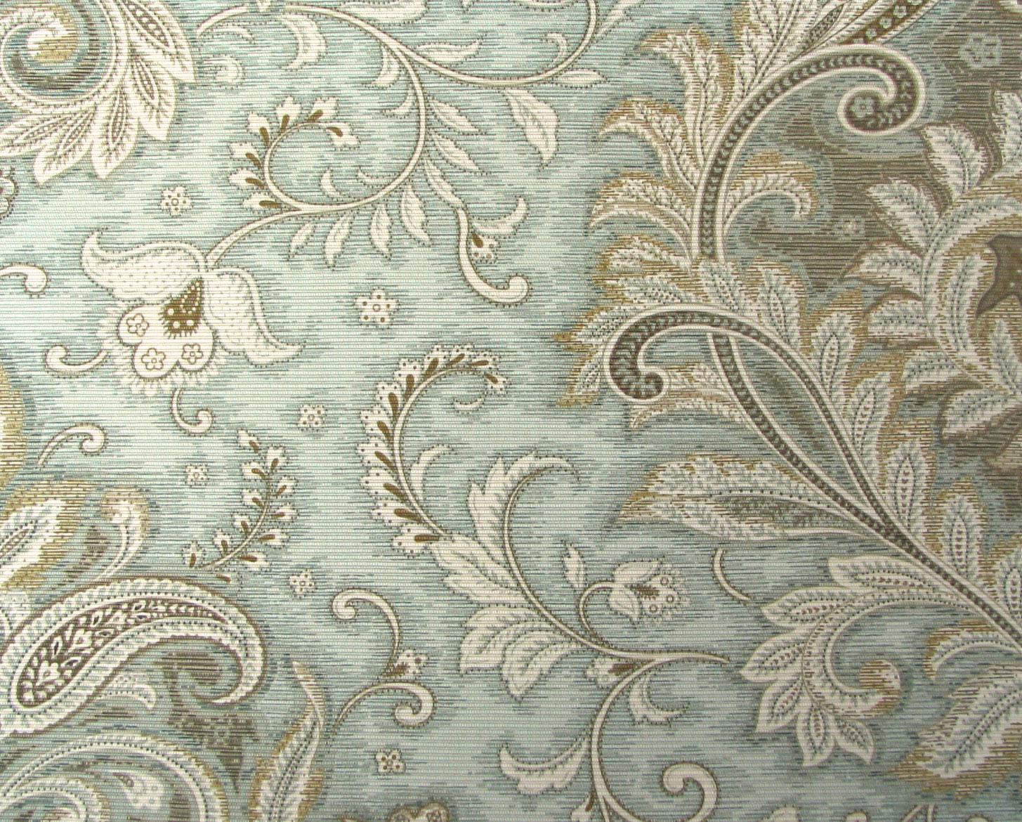 Waverly Fabrics Far and Away Robins Egg - InteriorDecorating.com