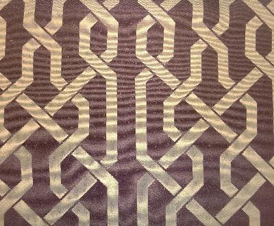 Samba Plum Waltz Purple Drapery Polyester Polyester Geometric  Classic Jacquard  Fabric