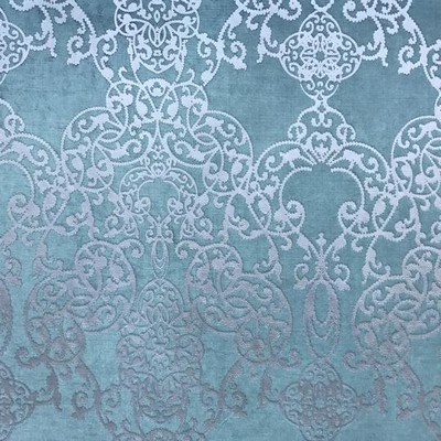 Vince Teal new2020 Green Multipurpose POLYESTER  Blend Fire Rated Fabric Modern Contemporary Damask  Printed Velvet  Contemporary Velvet  Fabric