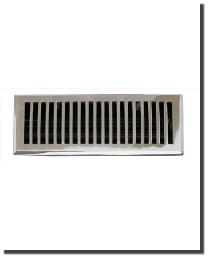 Contemporary Chrome Floor Register