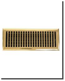 Contemporary Polished Brass Floor Register