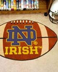 Notre Dame Fighting Irish Football Rug by  Sports Coverage, Inc. 