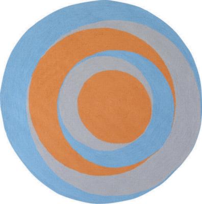 Surya  8ft Round Playground Rug ue, Orange, Gray Search Results
