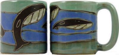 Mara Whales Round Stoneware Mug 510A9  Round Mugs Round Mugs 