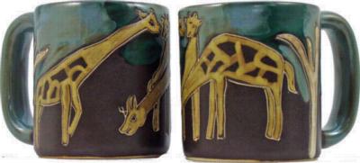 Mara Giraffes Round Stoneware Mug 510B4  Round Mugs Round Mugs 