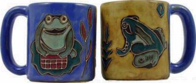 Mara Frogs Round Stoneware Mug 510C7  Round Mugs Round Mugs 