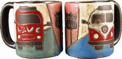 Mara Love Bus Round Stoneware Mug Mara 2011 - 16 oz. Round Mug 510E2  Round Mugs Round Mugs Round Mugs 