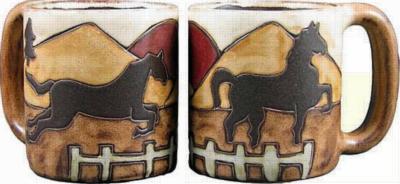 Mara Equestrian Round Stoneware Mug Mara 2011 - 16 oz. Round Mug 510V4  Round Mugs Round Mugs Round Mugs 