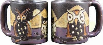 Mara Night Owls Round Stoneware Mug Mara 2011 - 16 oz. Round Mug 510V5  Round Mugs Round Mugs Round Mugs 