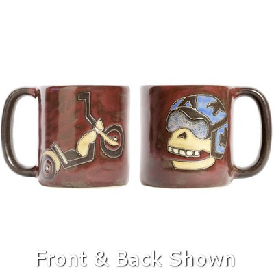 Mara Biker Skull Stoneware Mug new 2023 610A8  Round Mugs 