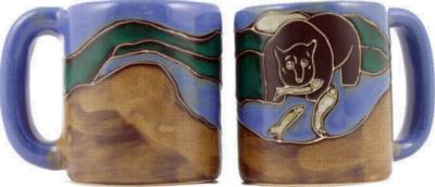 Mara Grizzly Bear Round Stoneware Mug Mara Stoneware 2008 510P9  Round Mugs Round Mugs Round Mugs 