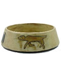 SMALL Dog Dish - Brown