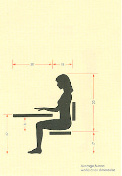 Average Human Workstation Dimension
