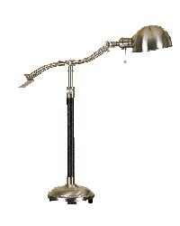 Adjustable Silver/Black Table Lamp